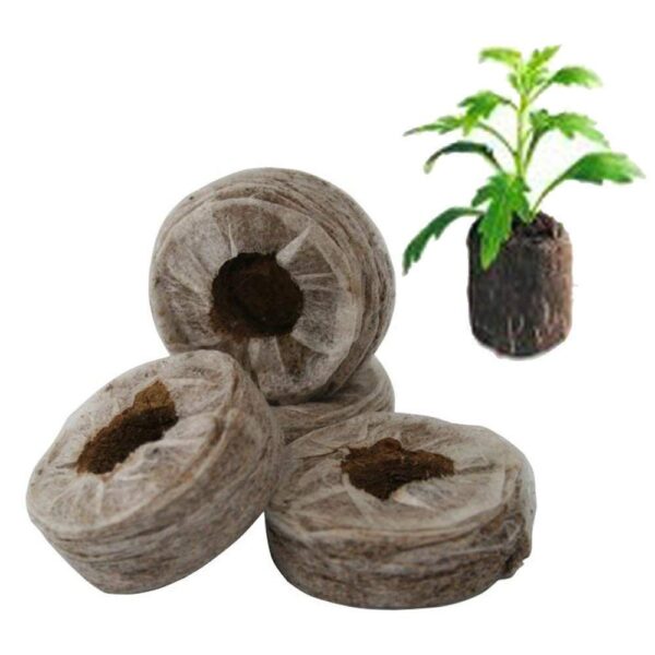 Cocopeat coin block Coir pith for kitchen and terrace gardening Potting Mixture Soil Manure Cake