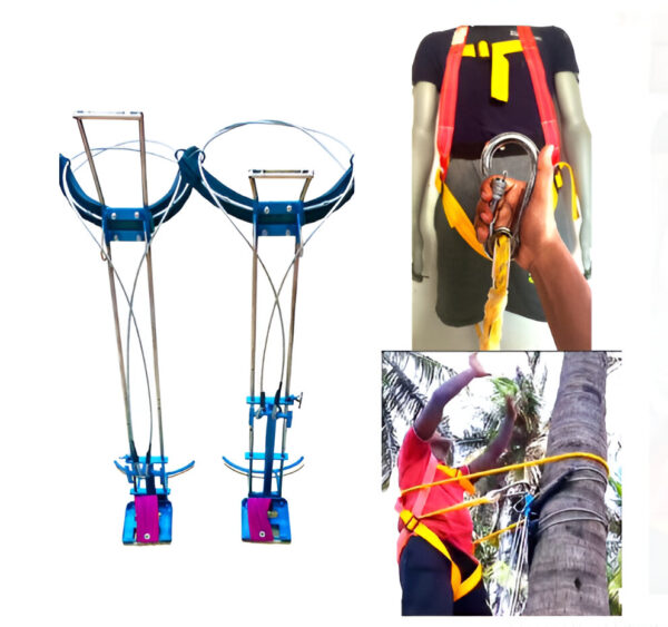 Coconut and Palm Tree Climber machine with 150 kg weighing capacity with Full body safety belt