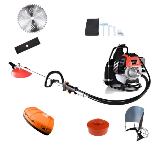 Neptune BC-520-BPK, 51.7 cc 2 Stroke Backpack Brush Cutter with Multiple Accessories