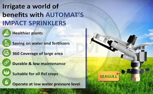 AUTOMAT HT30G 1 inch Seagull Rain Gun for Irrigation - Image 2